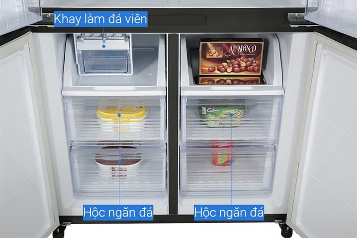 Tủ lạnh Sharp Inverter 572 lít Multi Door SJ-FXP640VG-BK